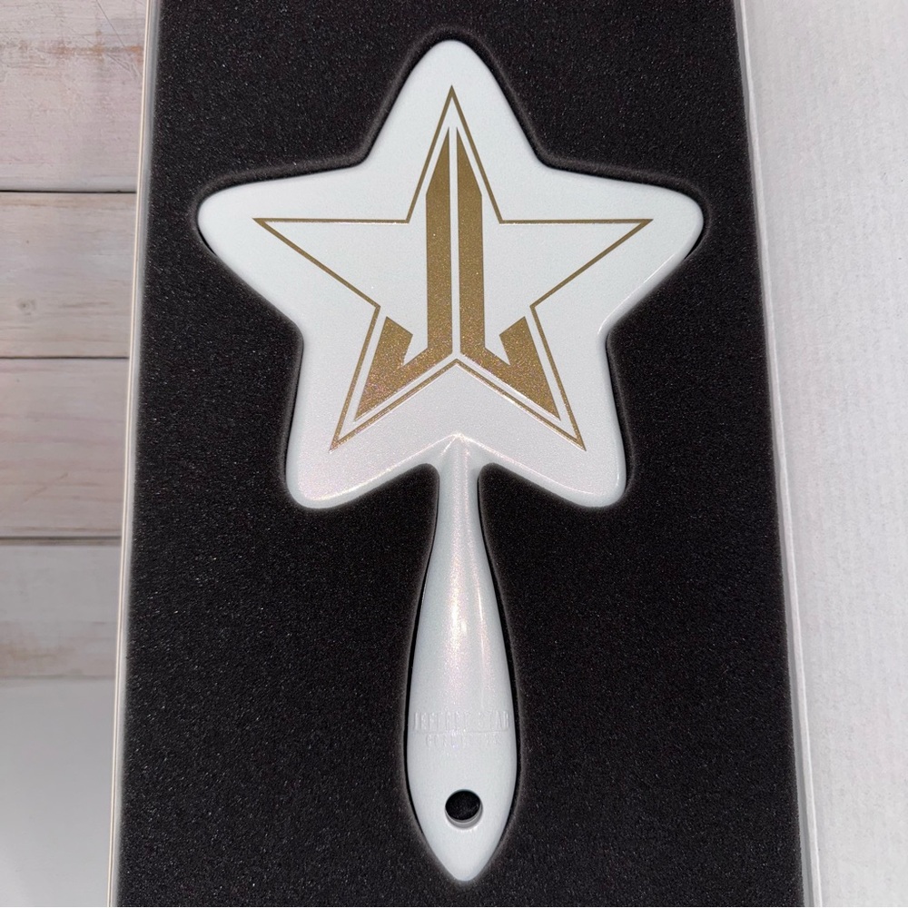 Jeffree Star Hand Mirror - White Glitter - New in Box!